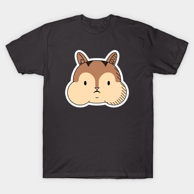 Chipmunk Head T-Shirt by naturalhabitatshorts